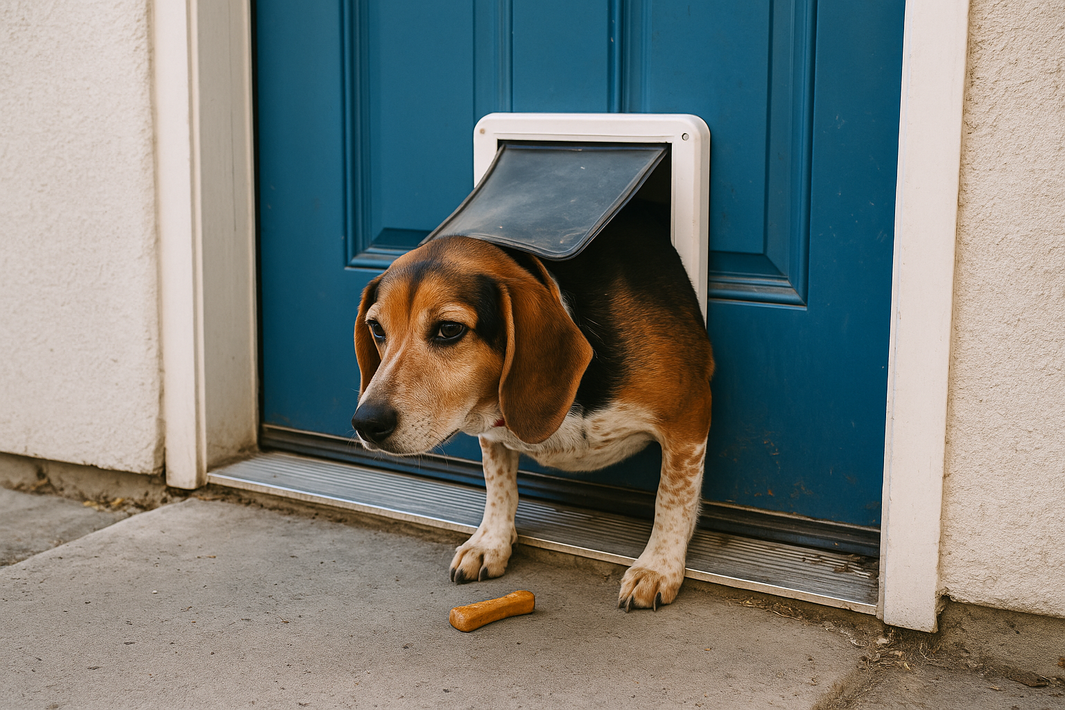From Sausage to Slimbo: How Ranger Got Stuck in a Dog Door and Saved His Waistline