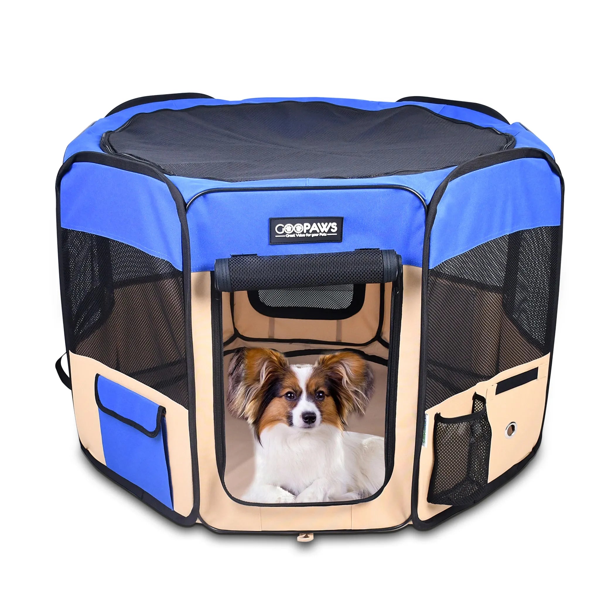 JESPET Portable Soft Pet Playpen – 36", 45", 61" | Indoor/Outdoor Dog, Puppy, Cat, Rabbit Exercise Kennel with Carry Bag