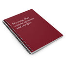 Spiral Notebook - Opinion and Receipts