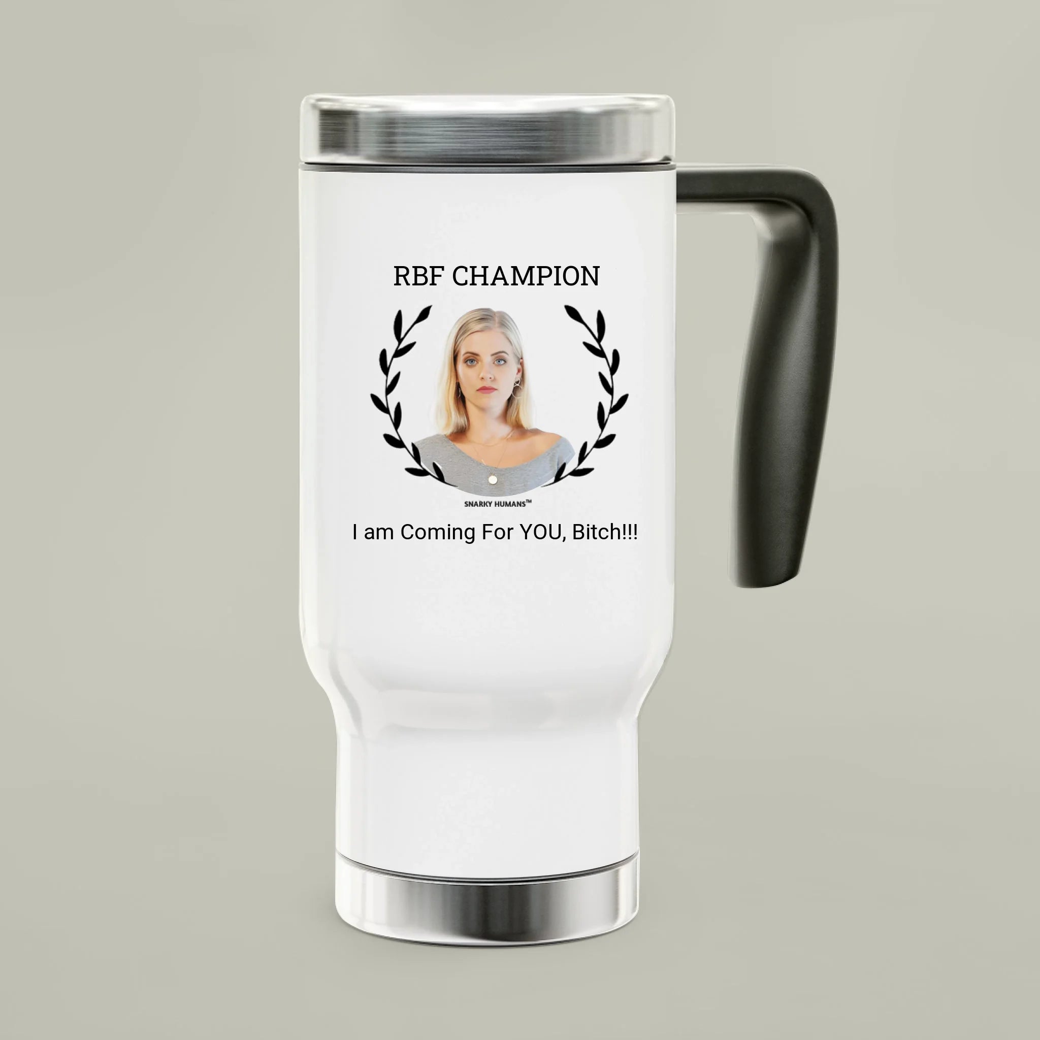 RBF stainless steel travel mug