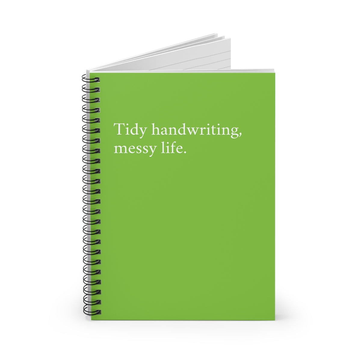 Spiral Notebook - Tidy handwriting, messy life – Snarky Humans