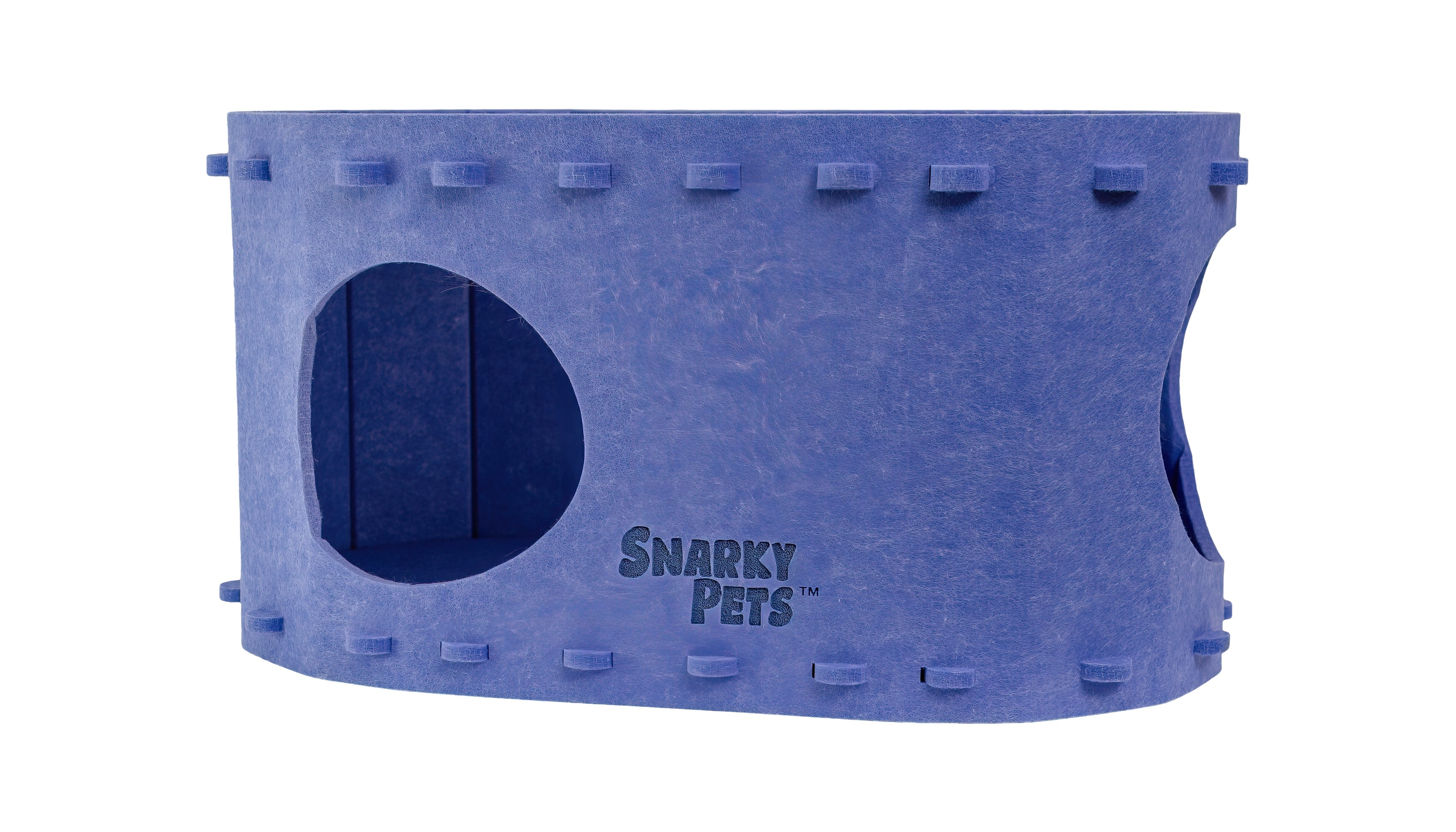 Tess & Liza Felt Cat Cave – Cozy Hideaway for Cats & Kittens | Eco-Friendly Felt Cat House | Durable & Spacious Cat Bed for Large Cats | Stylish Indoor Pet Furniture by Snarky Pets™ Brown